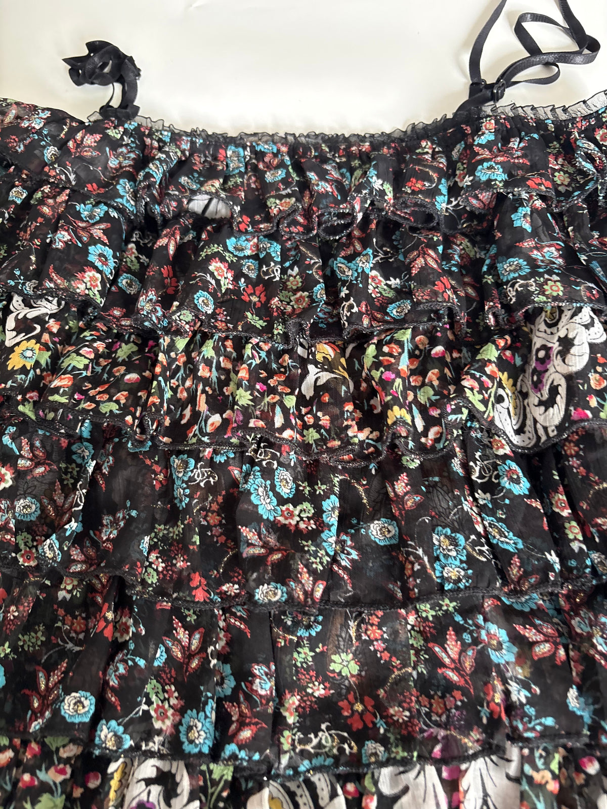 Strass floral top(32 inch)