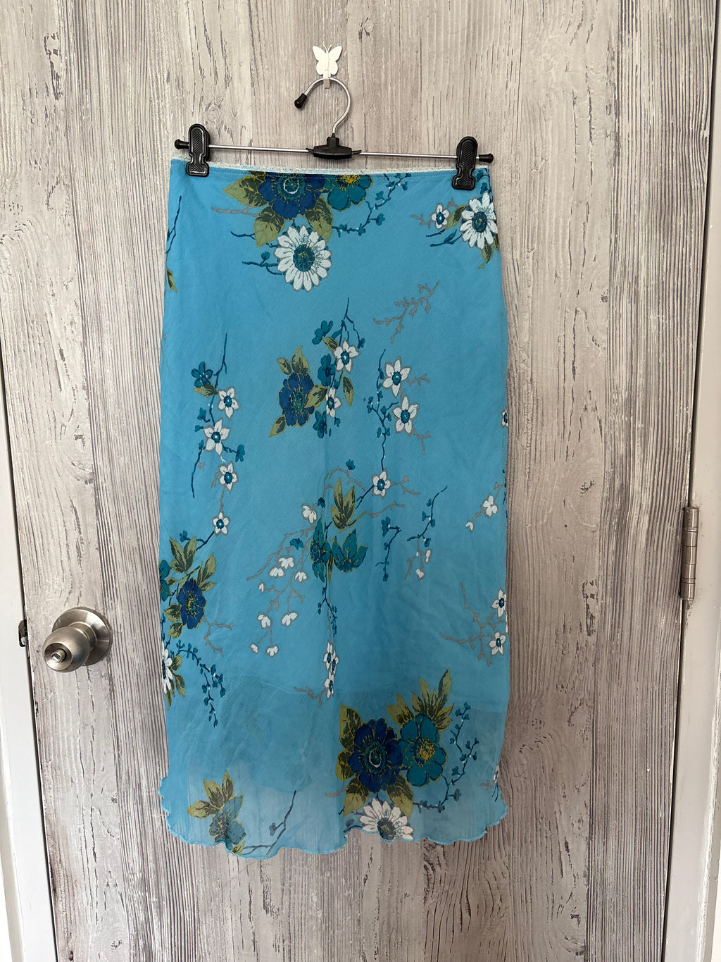 j'espere blue floral skirt ( 38-44inch)