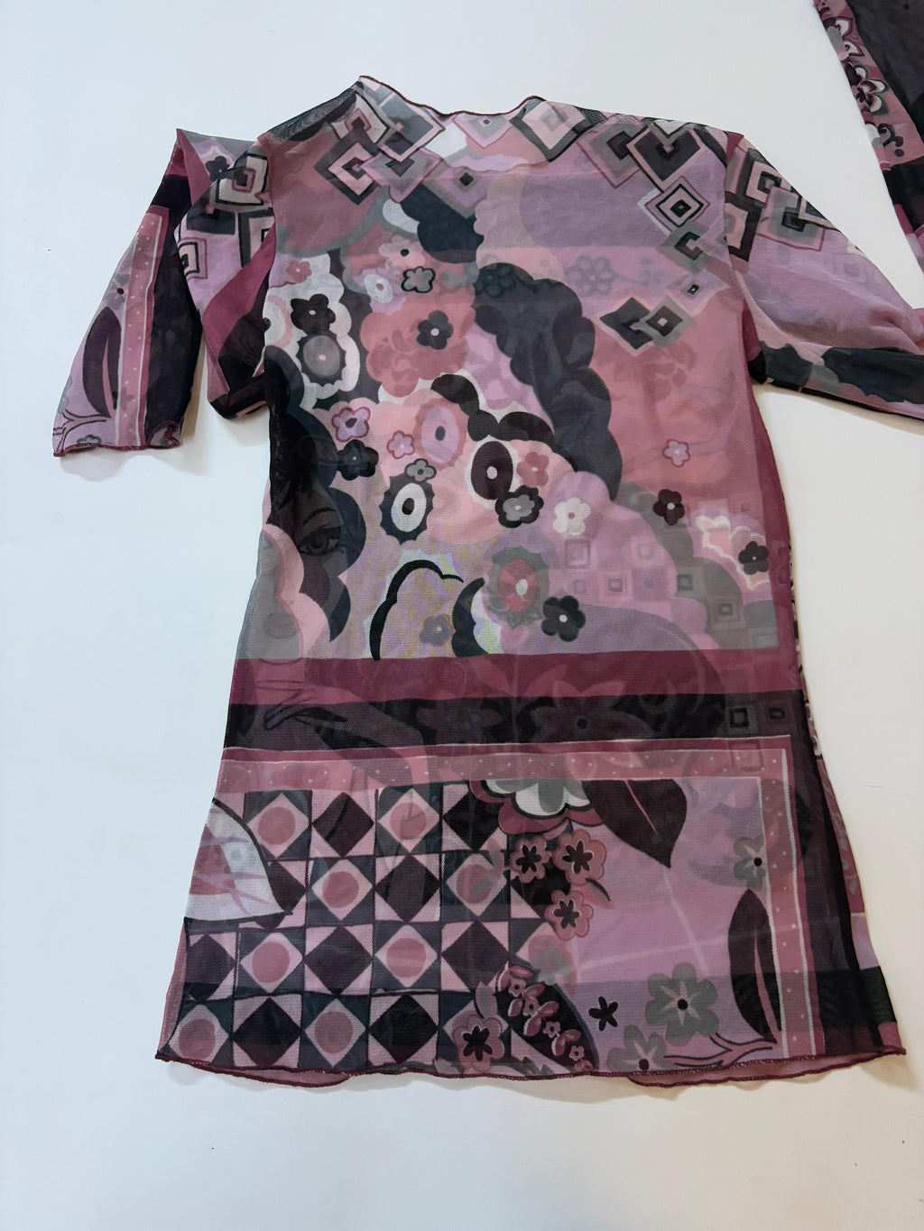 Floral purple top(32-36 inch)
