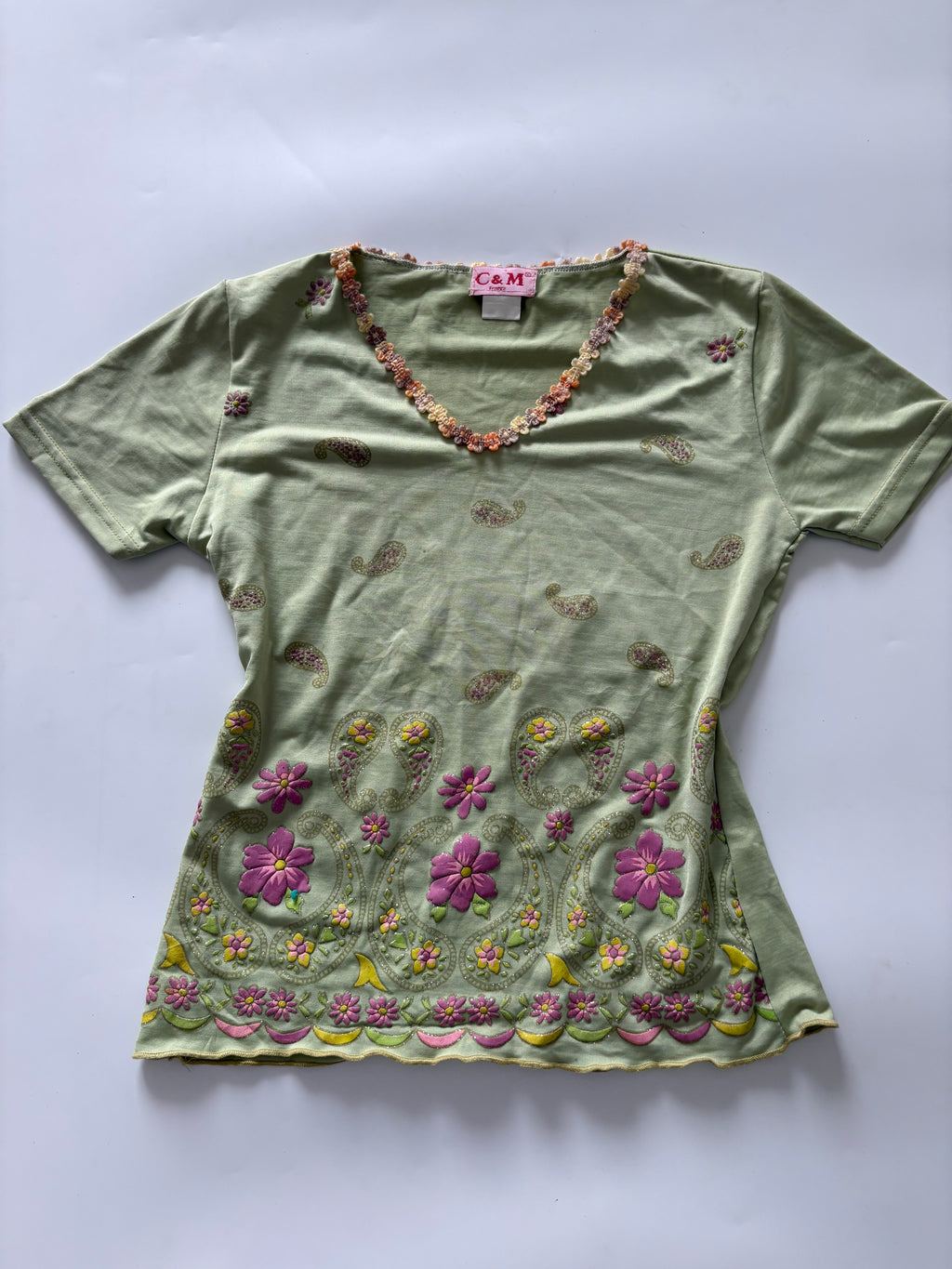 C&M green cami top(32 inch)