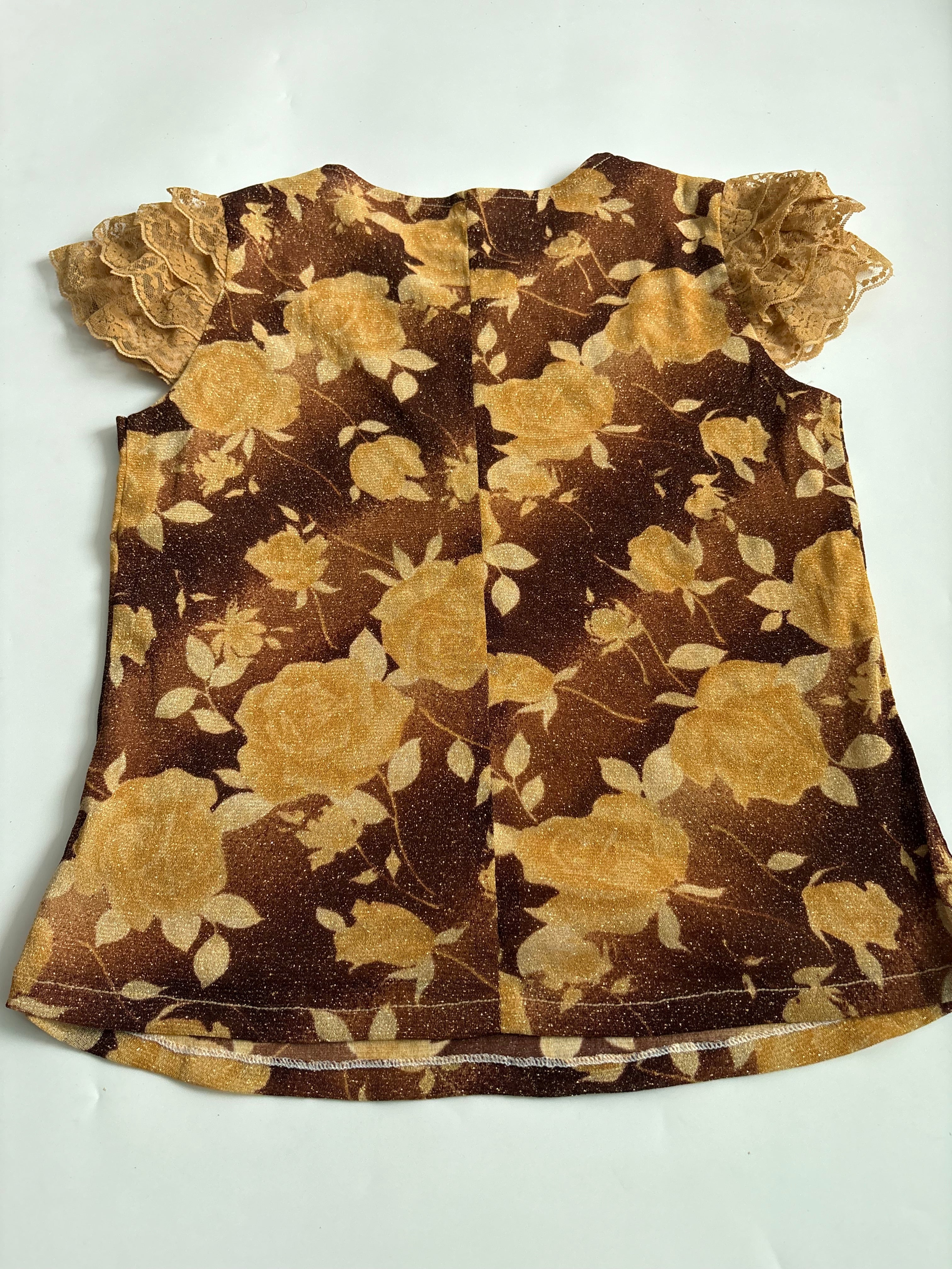 v neck printed top (36-42inch)