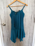 Blue beaded beachy dress(32 inch)