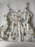 White floral styled top(42-46 inch)