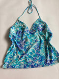 HOT&WATER blue halter top(34-36 inch)