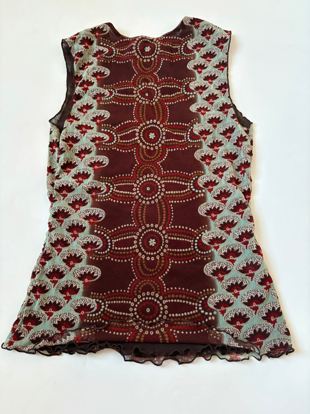 v neck brown fairy top ( 34-36inch)