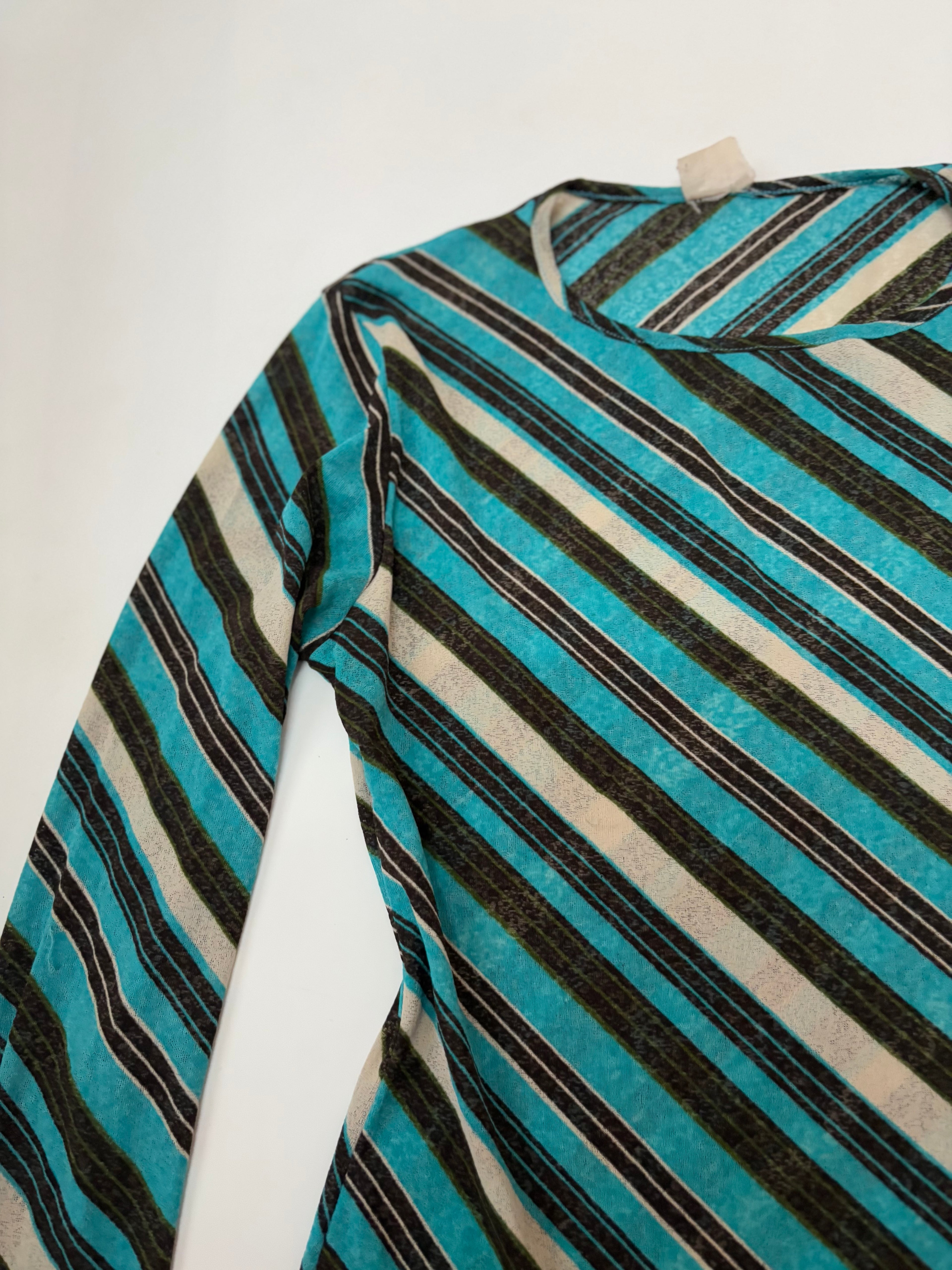 Stripped mixed colour top(34-38inch)