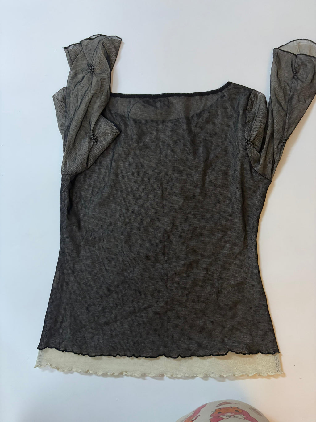 Cocomnentte black net top(38-40 inch)