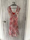 Floral white dress(36-38 inch)