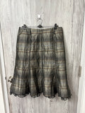 plaid grey skirt ( 32inch)