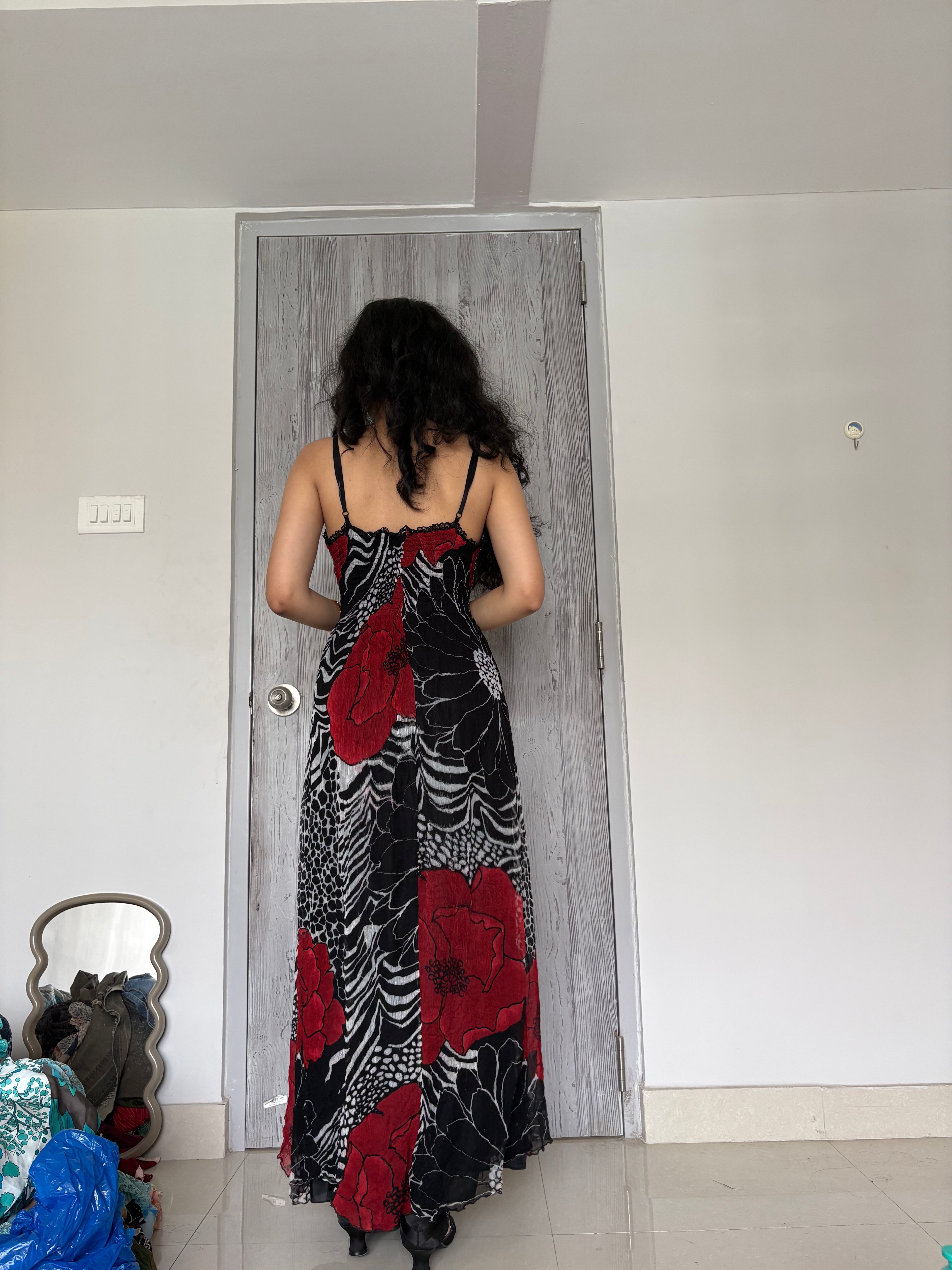 mésange italian black dress ( 34inch)