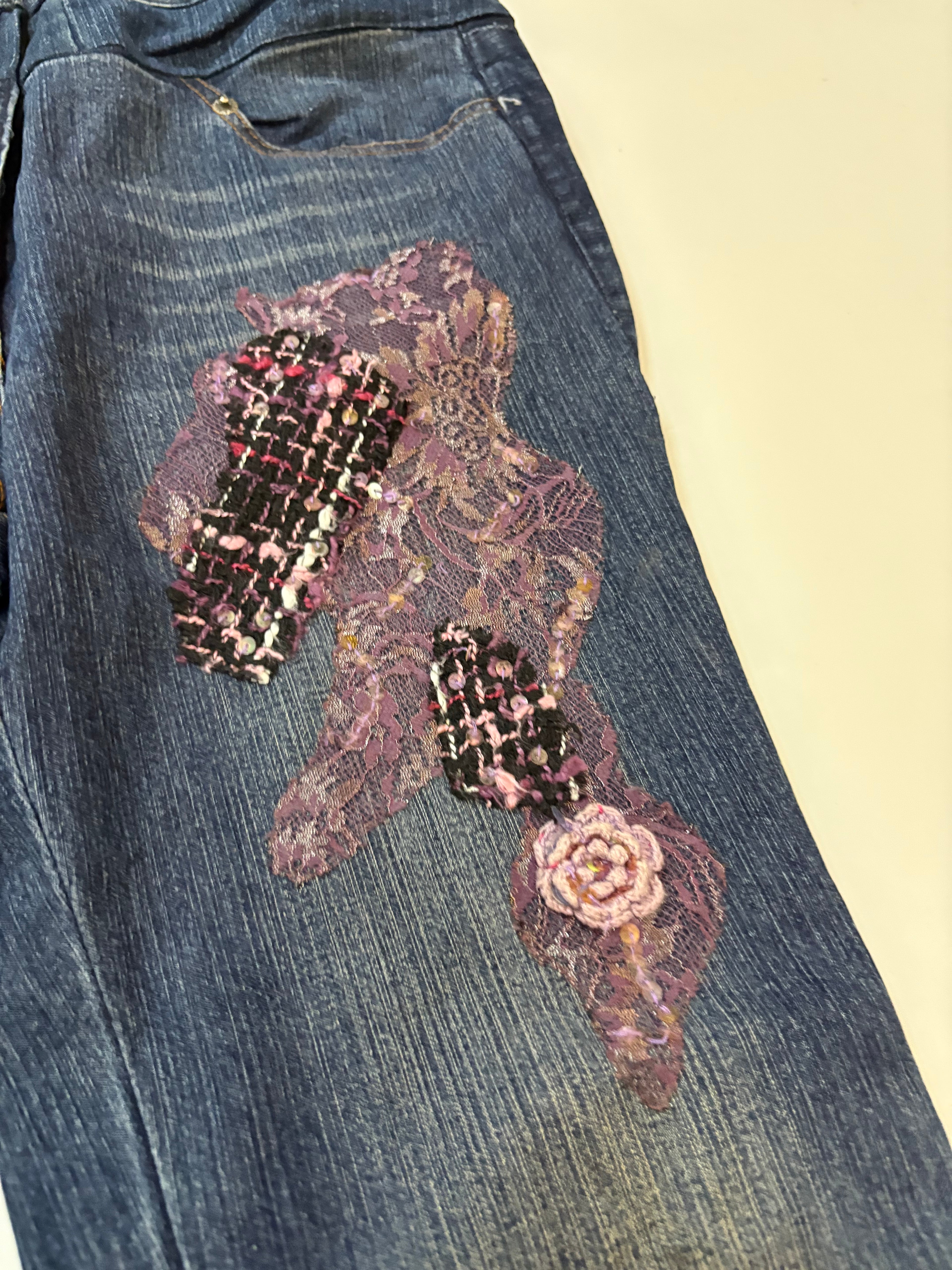 purple patch high rise jeans (34inch)