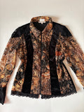 unjour ailleurs velvet lace jacket (44inch)
