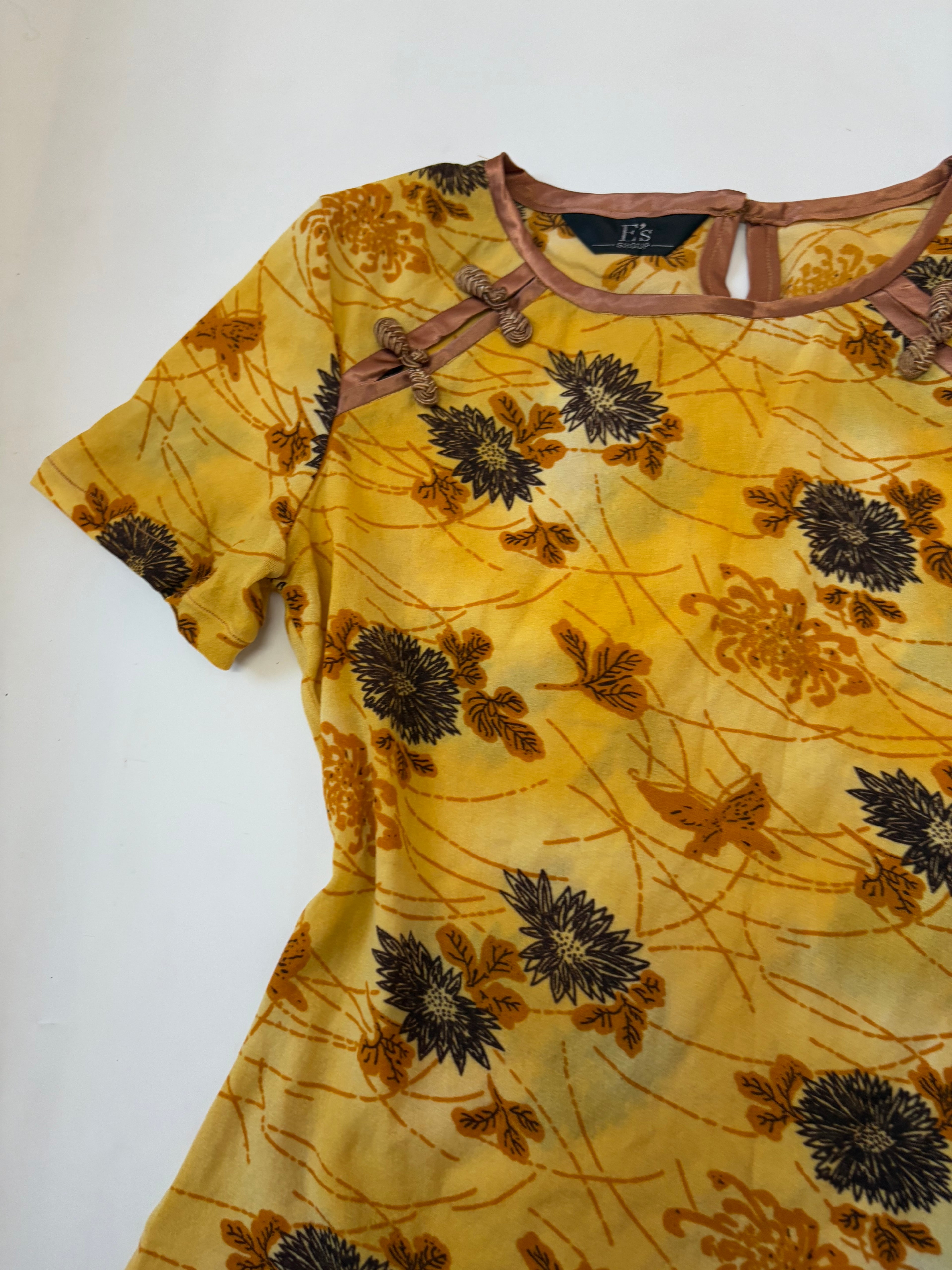 E’s group yellow floral top(30-34 inch)