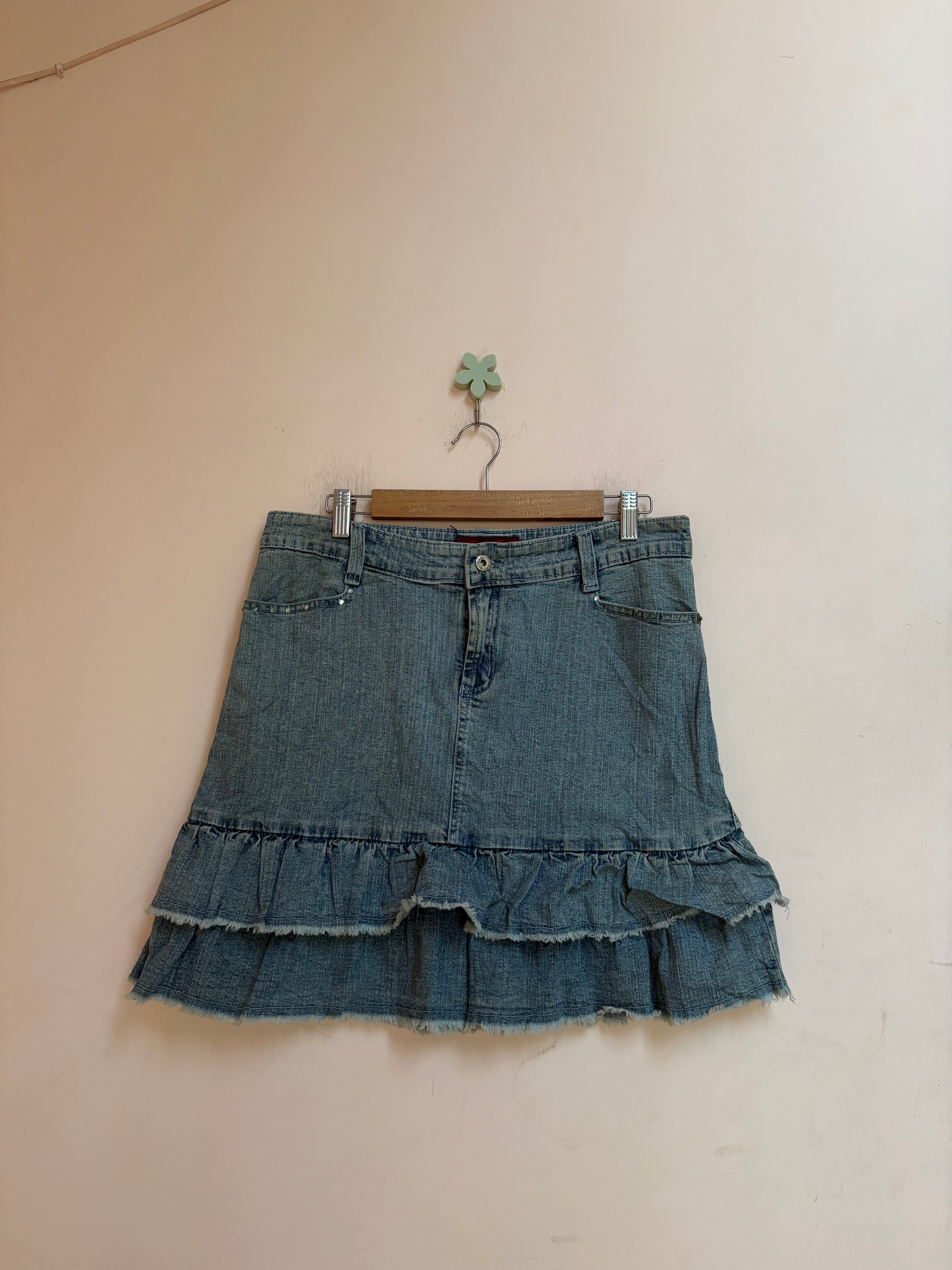 midi denim skirt (34inch)