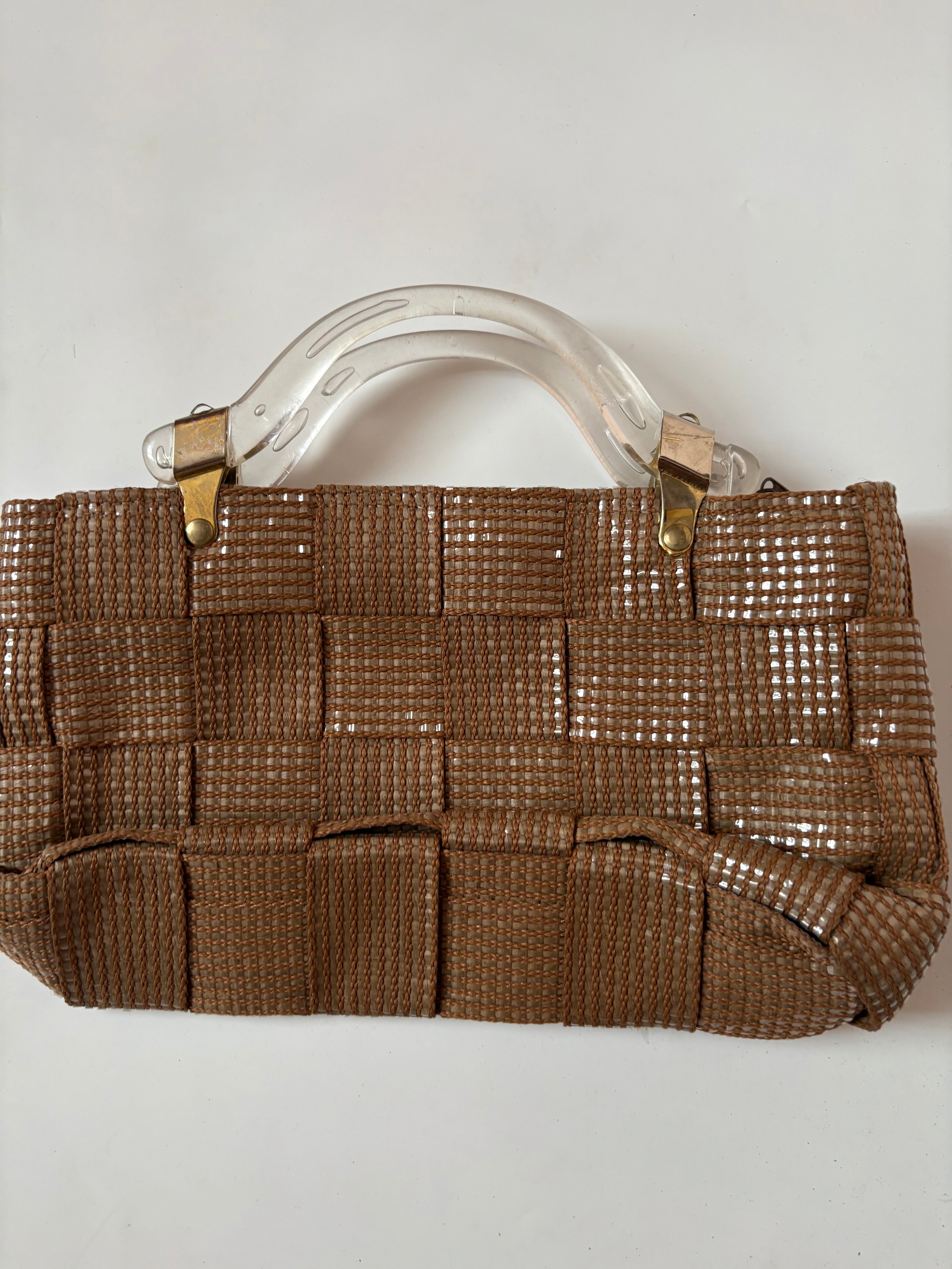 Beige hand bag
