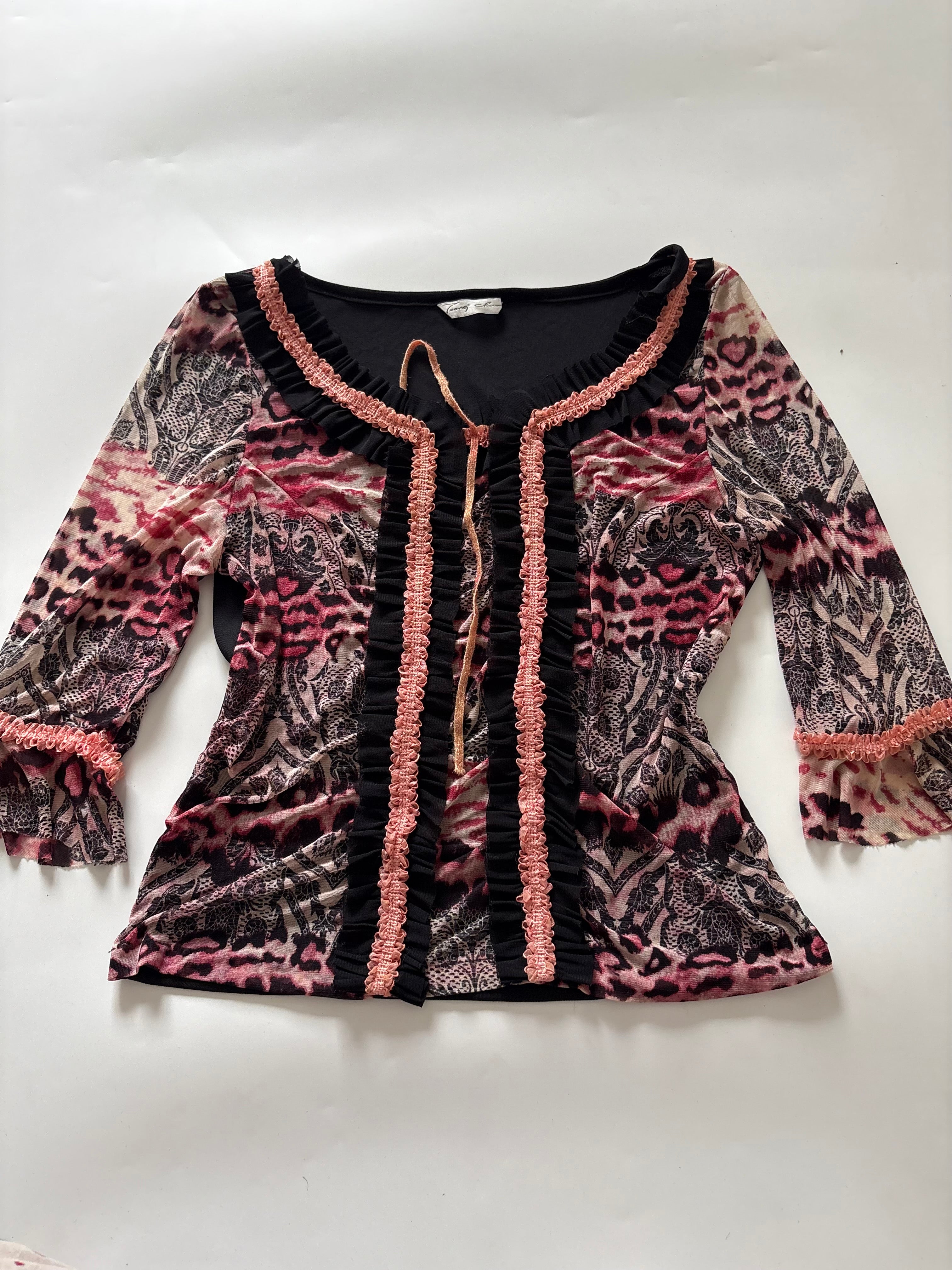 ZONEY cheetah styled top(36-38 inch)