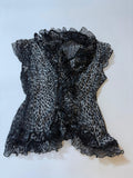 Cheetah styled ruffle top(42-46 inch)