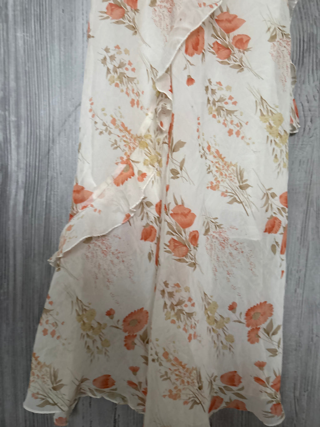 white floral euro dress (32-34inch)