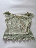 Green floral top(44-46 inch)