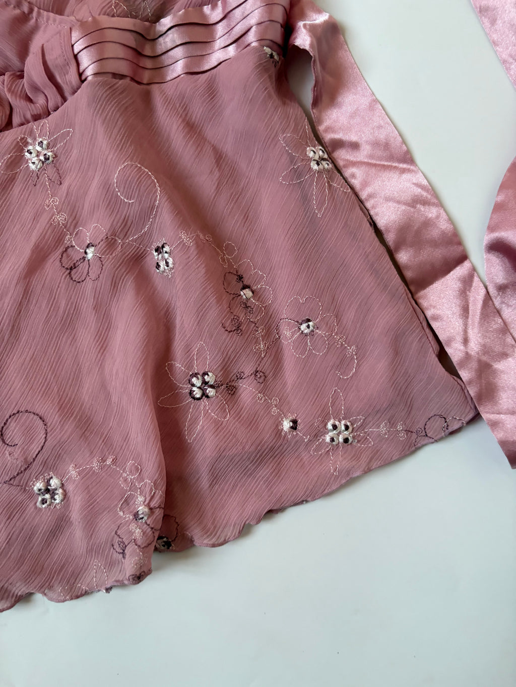 v neck pink floral top (36-38inch)