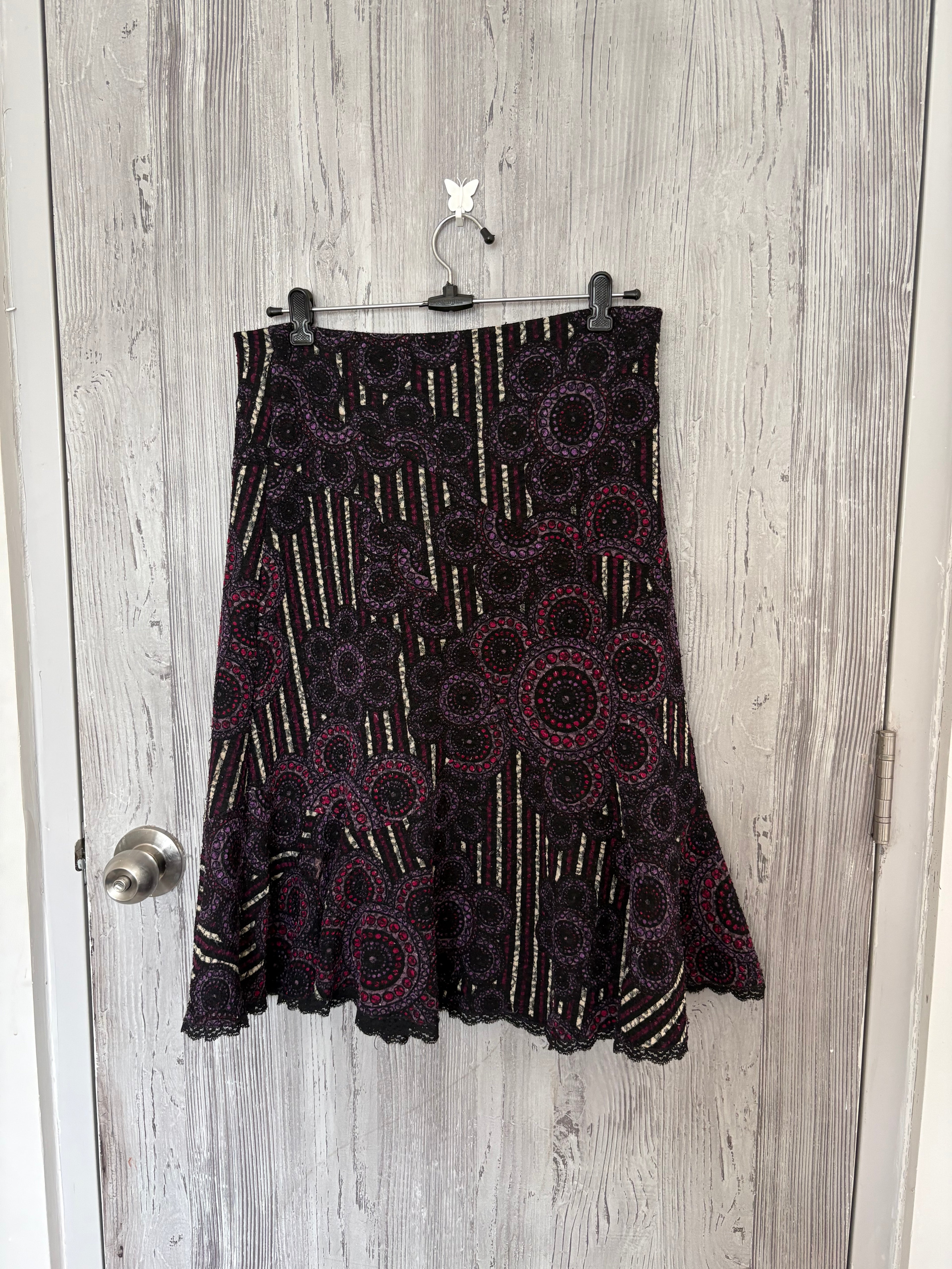 made in italy cotton whimsical skirt ( 30-34inch)