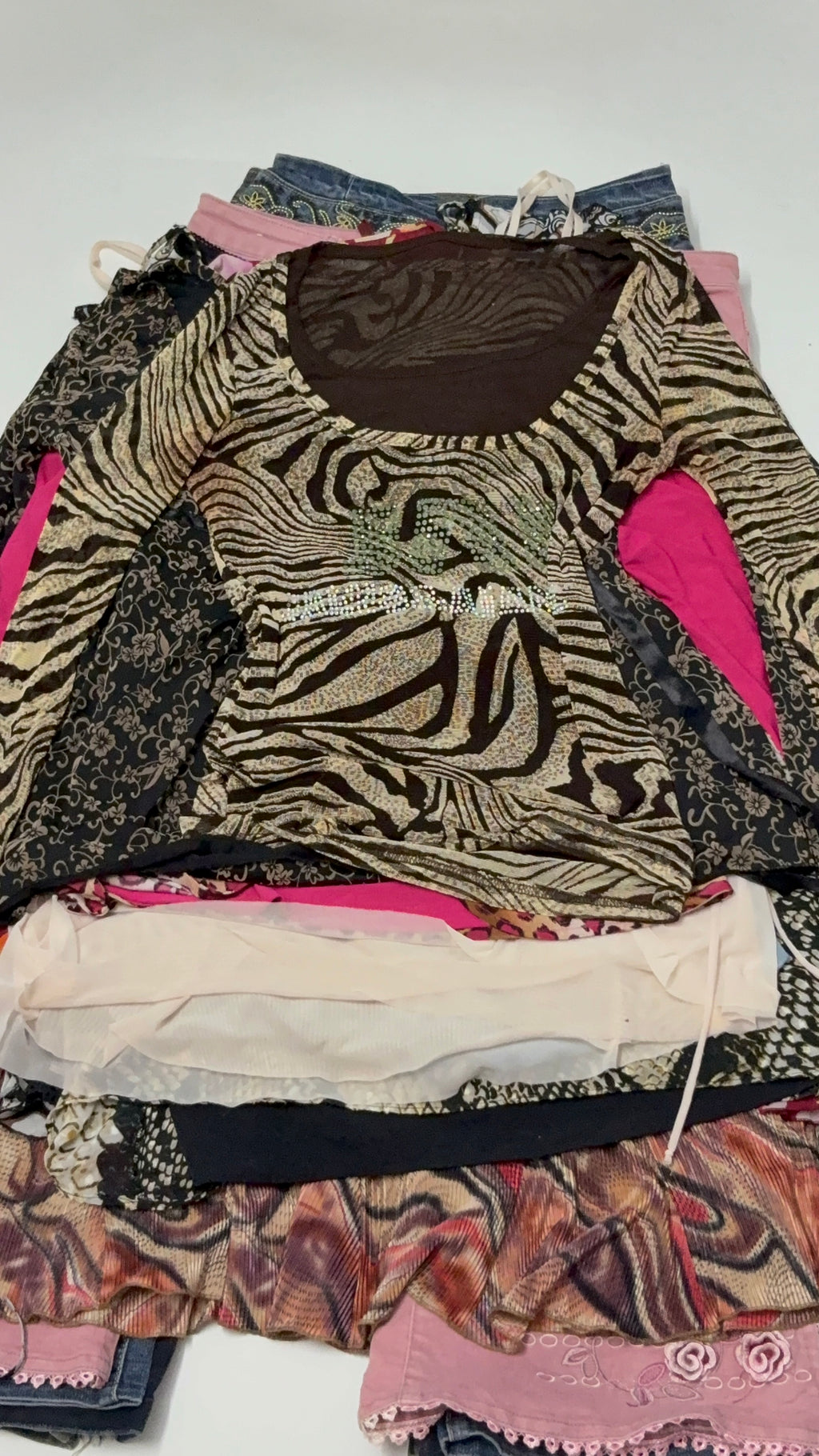 Brown full sleeve sequin top(34inch)