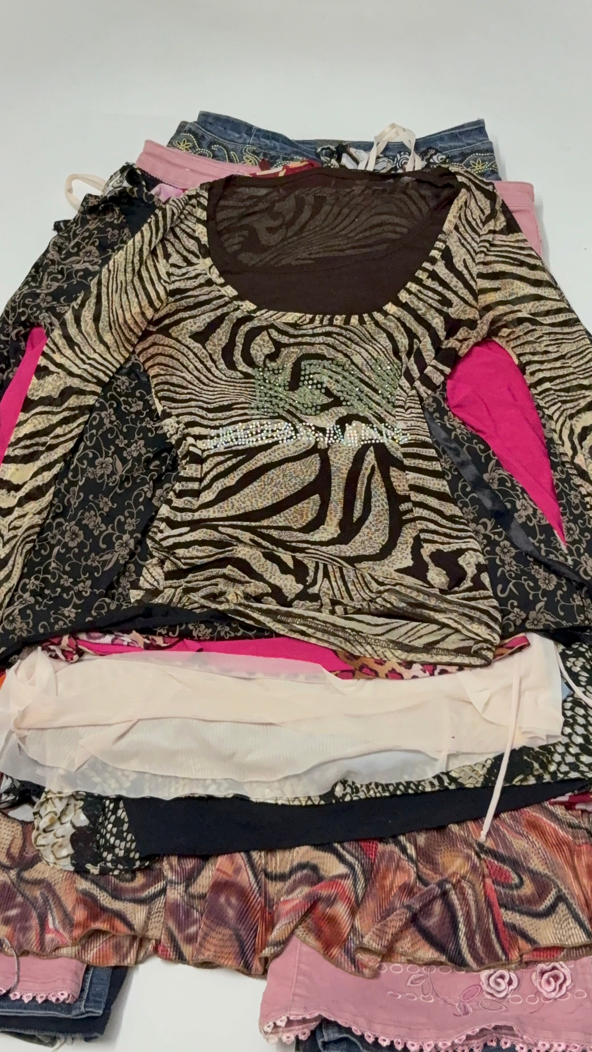 Brown full sleeve sequin top(34inch)