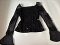 net sequin bell sleeves top(38-40inch)