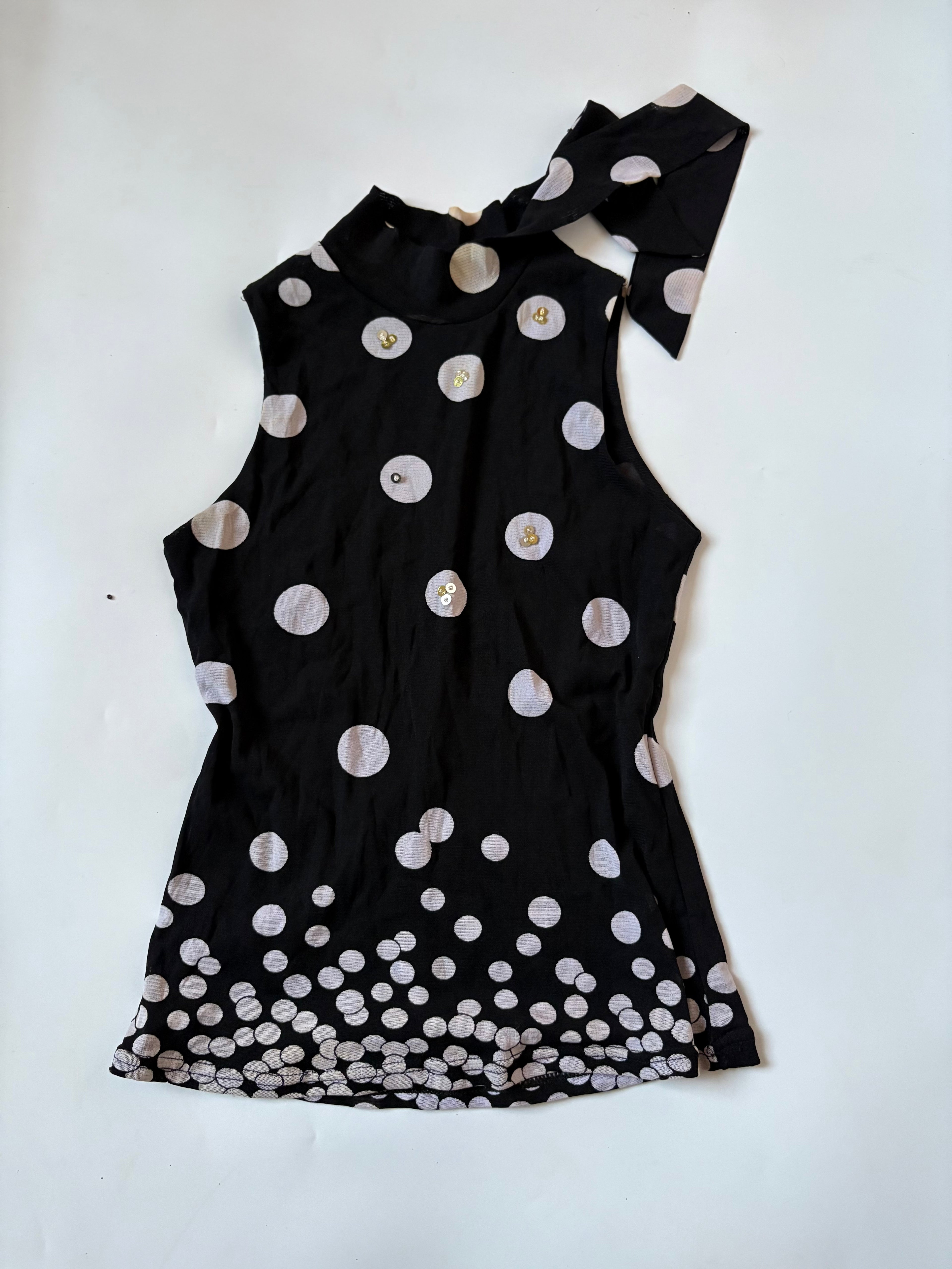 polka dot halter neck ( 30-32inch)