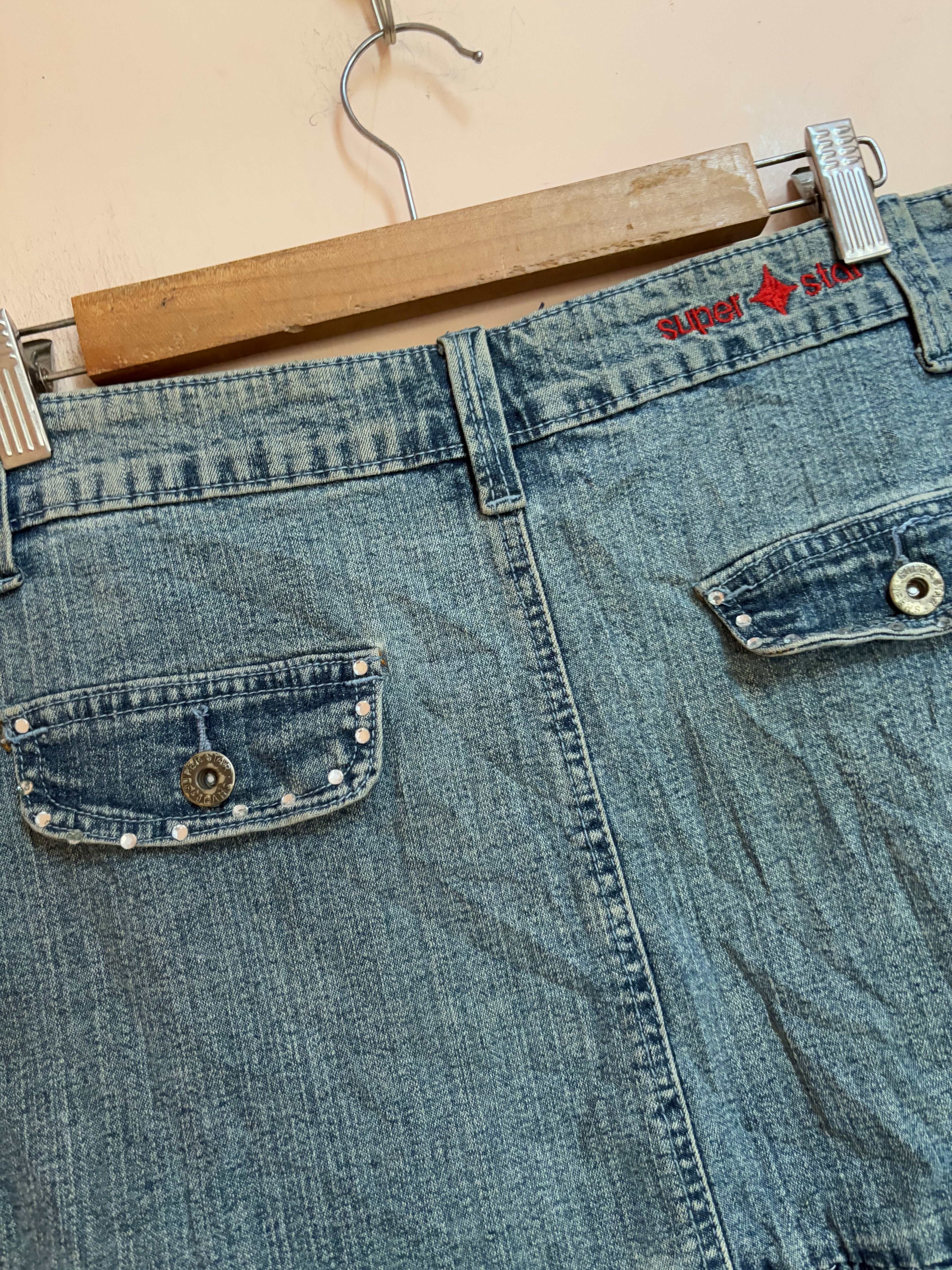 midi denim skirt (34inch)