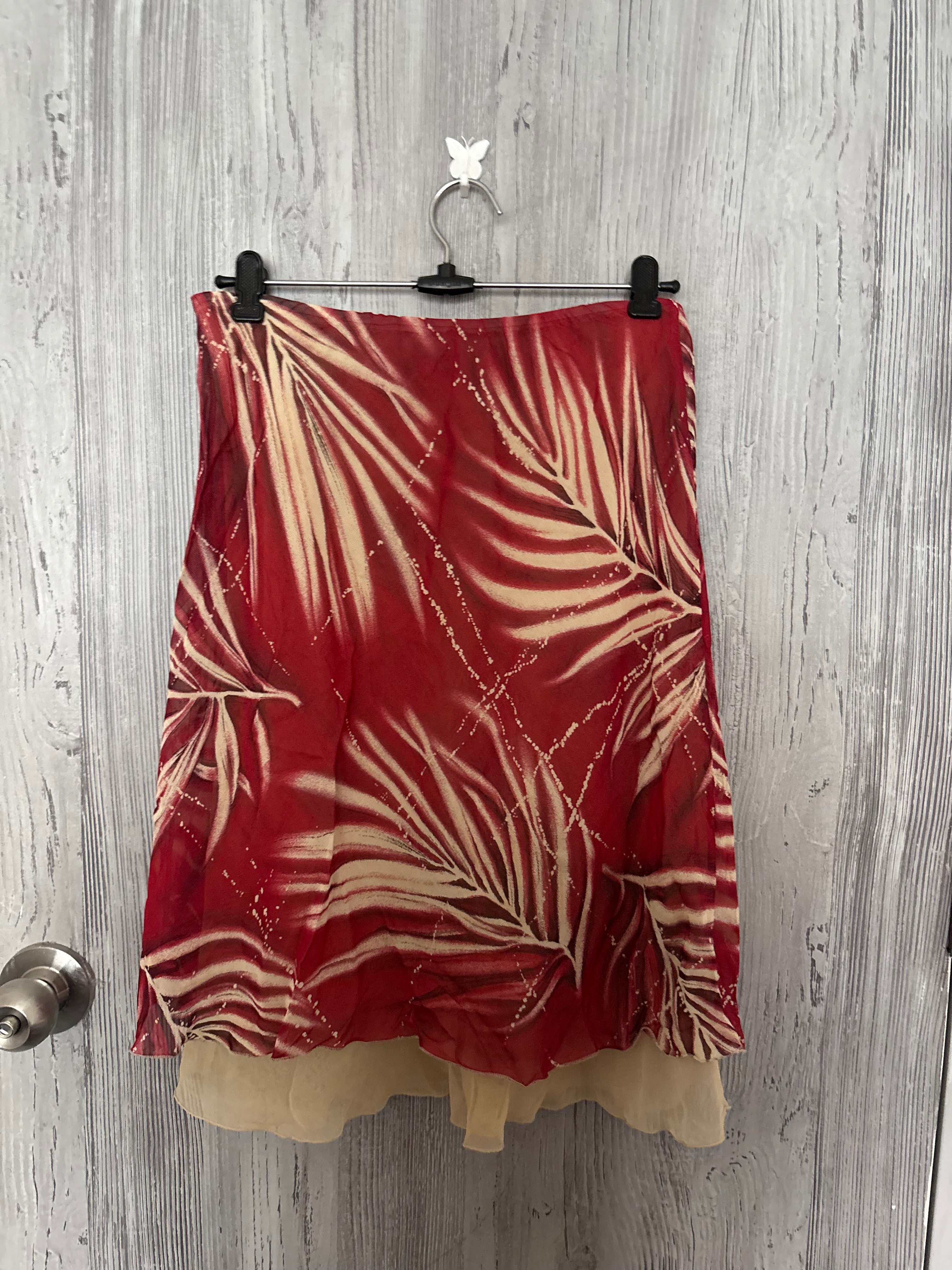 opera maroon chiffon skirt ( 30-34inch)