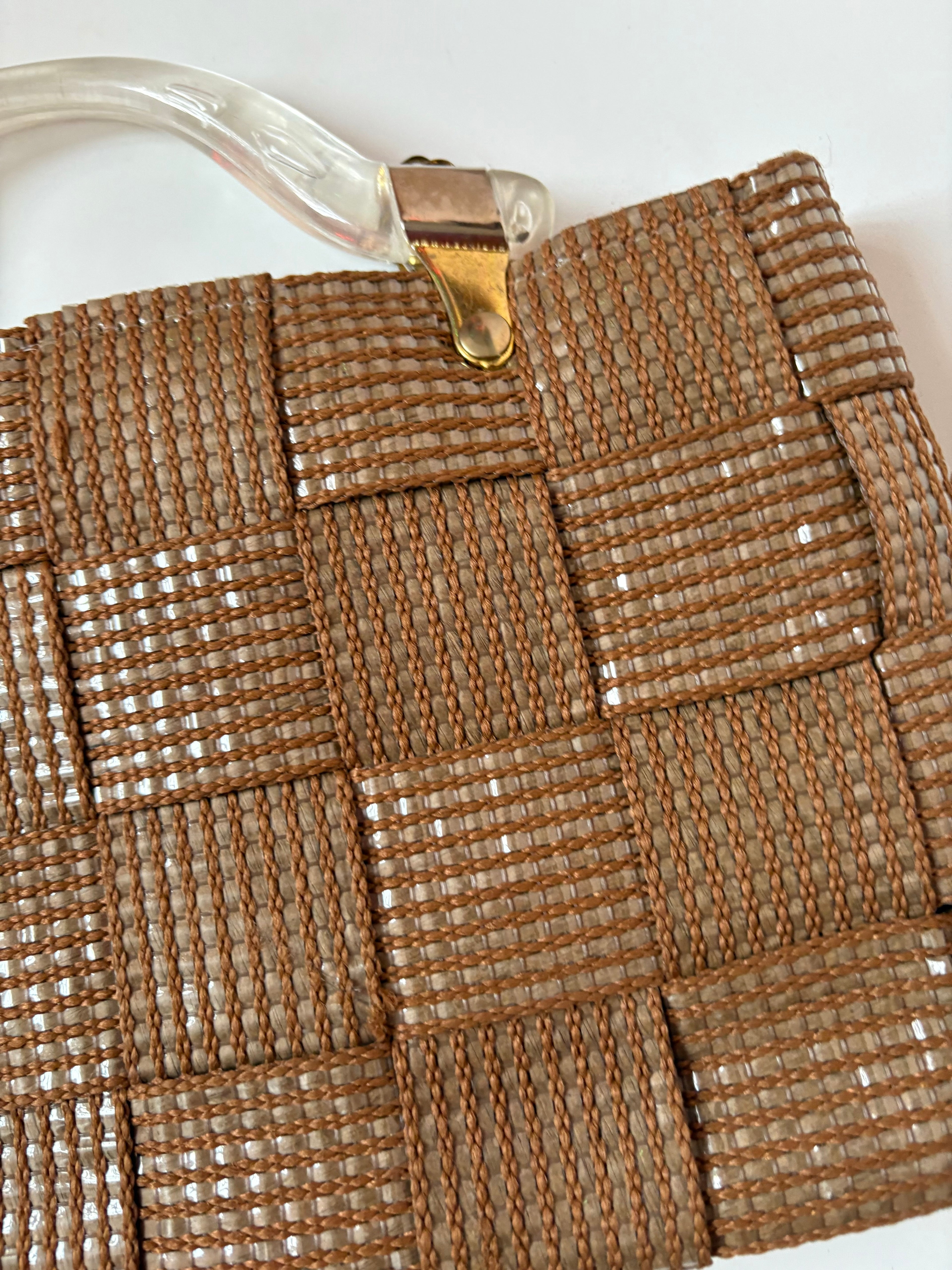 Beige hand bag