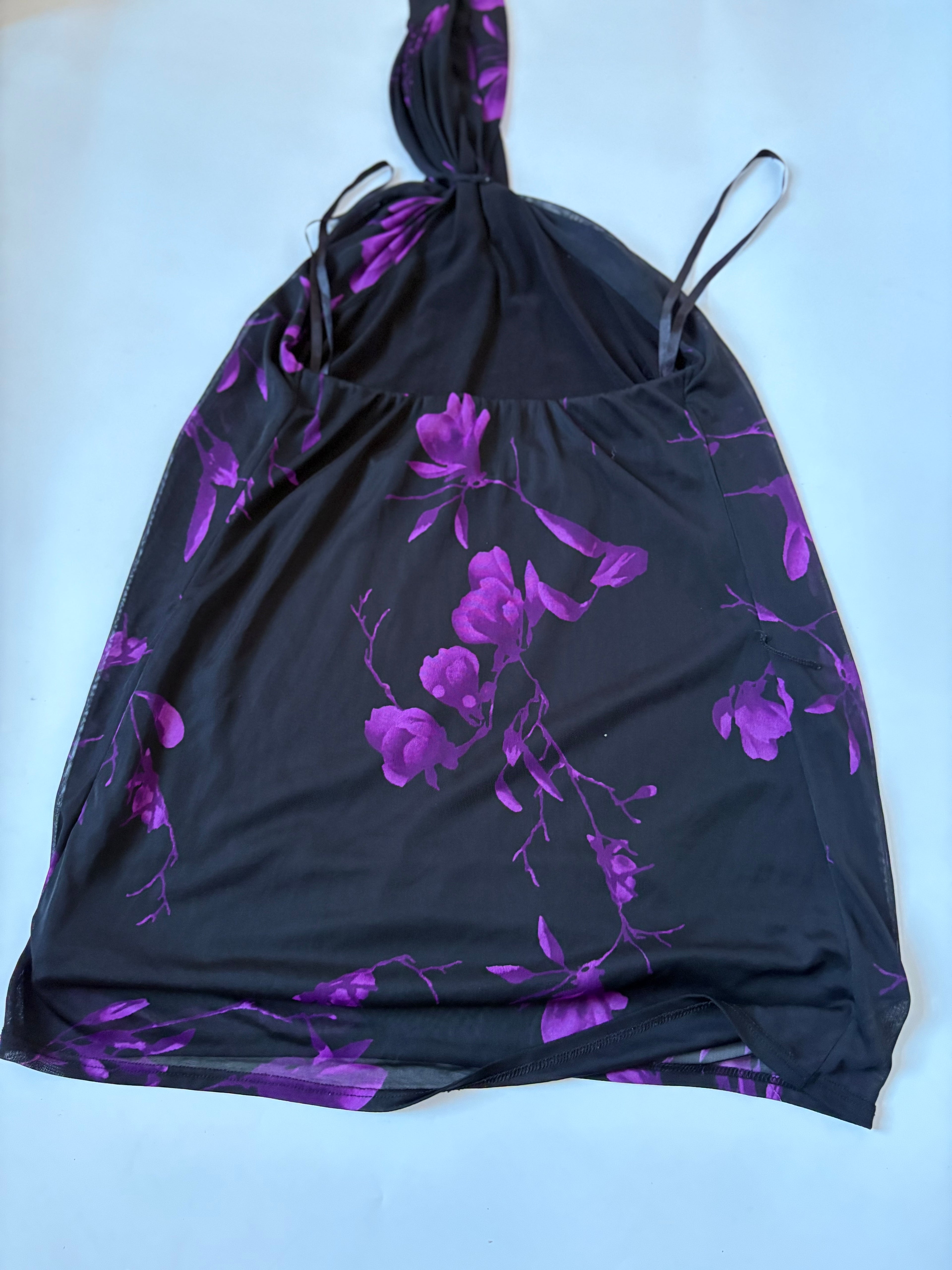 halter neck violet top ( 32-34inch)