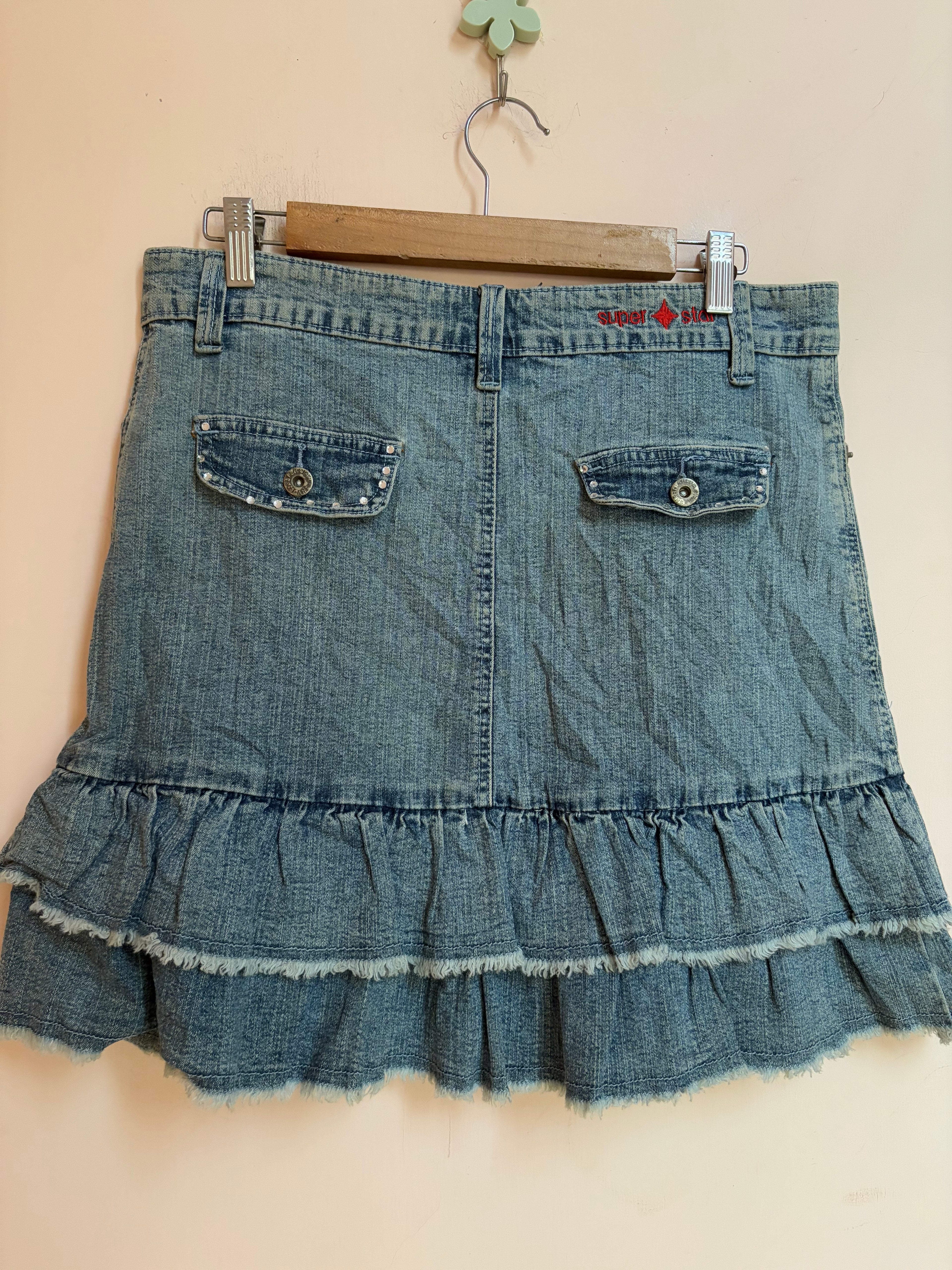 midi denim skirt (34inch)