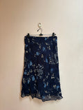 U&F blue floral skirt(36 inch)