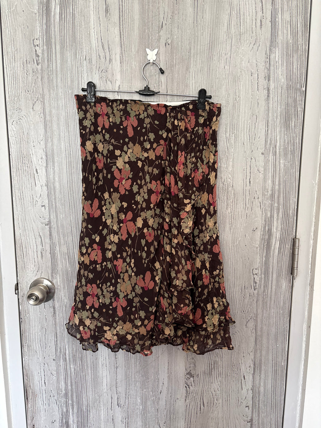 Ralph Lauren 100% silk floral skirt ( 30inch)