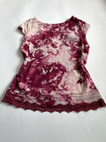 hides an burgundy top (40-44inch)