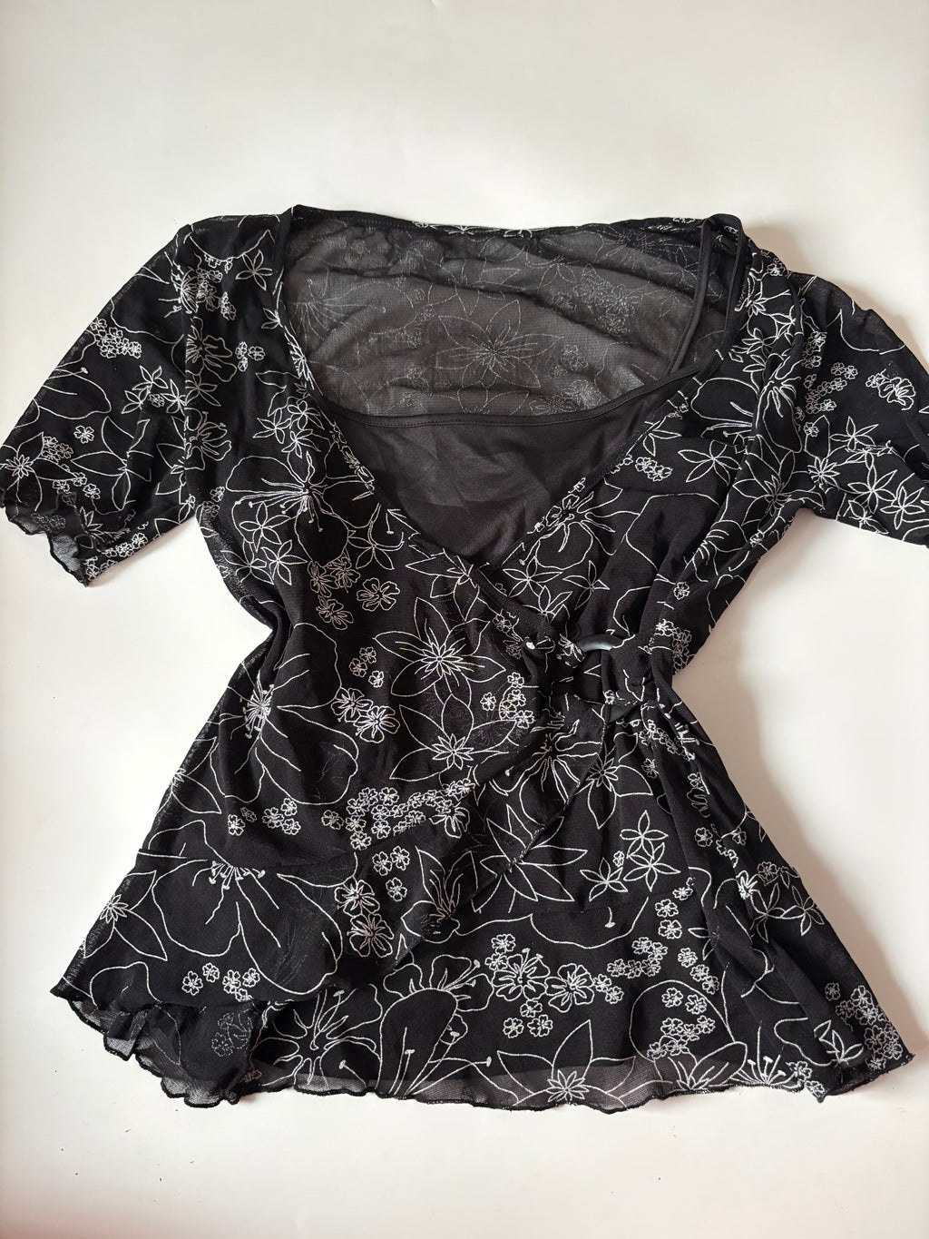 floral top with inner slip ( 40-42inch)