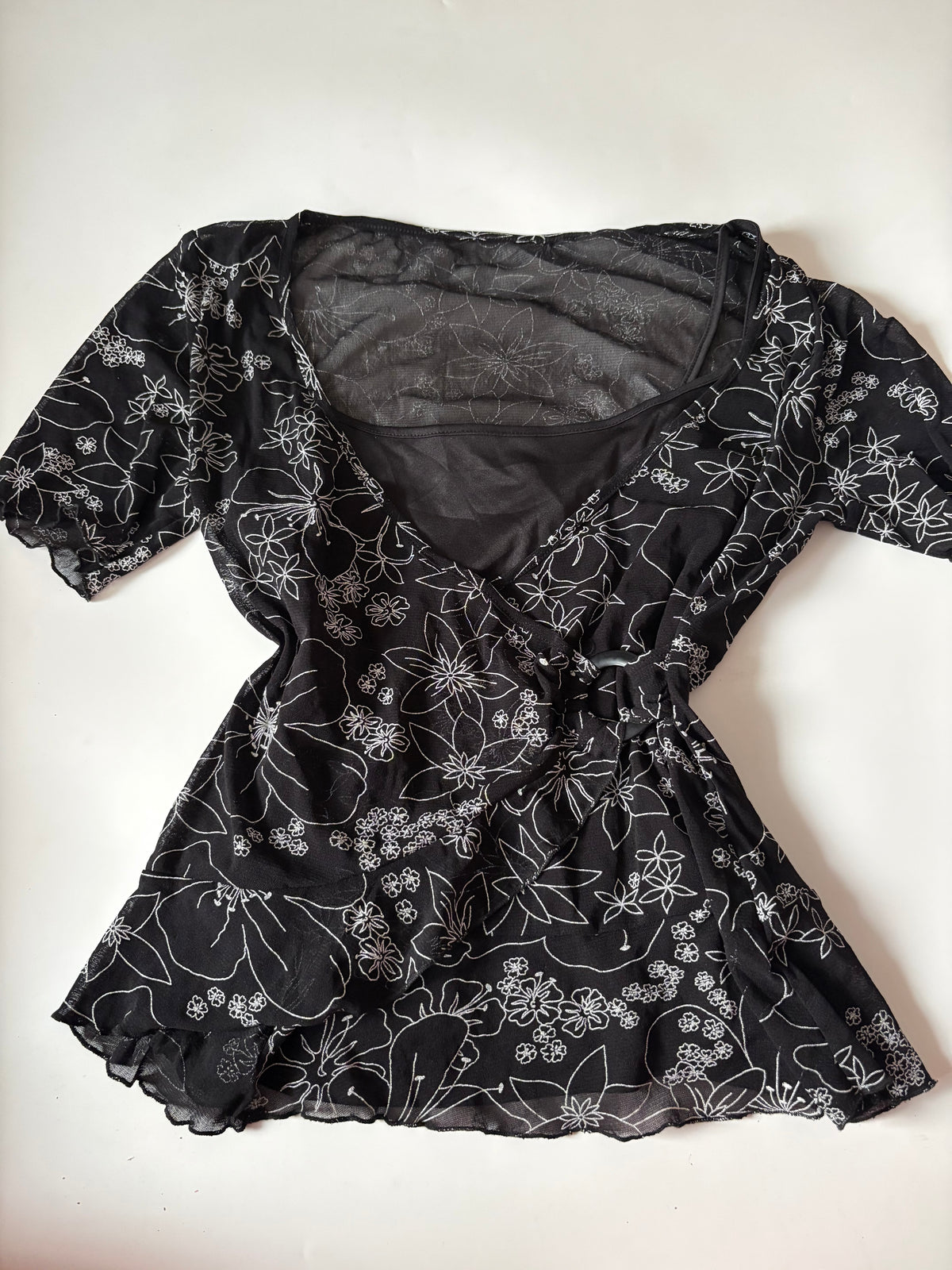 floral top with inner slip ( 40-42inch)