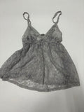 delicious grey lace top (30-32inch)