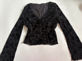 whimsigoth black full sleeves top ( 34-36inch)