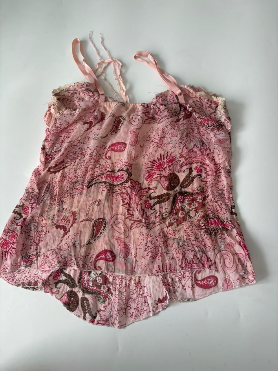 Pink sea styled cami top(30 inch)