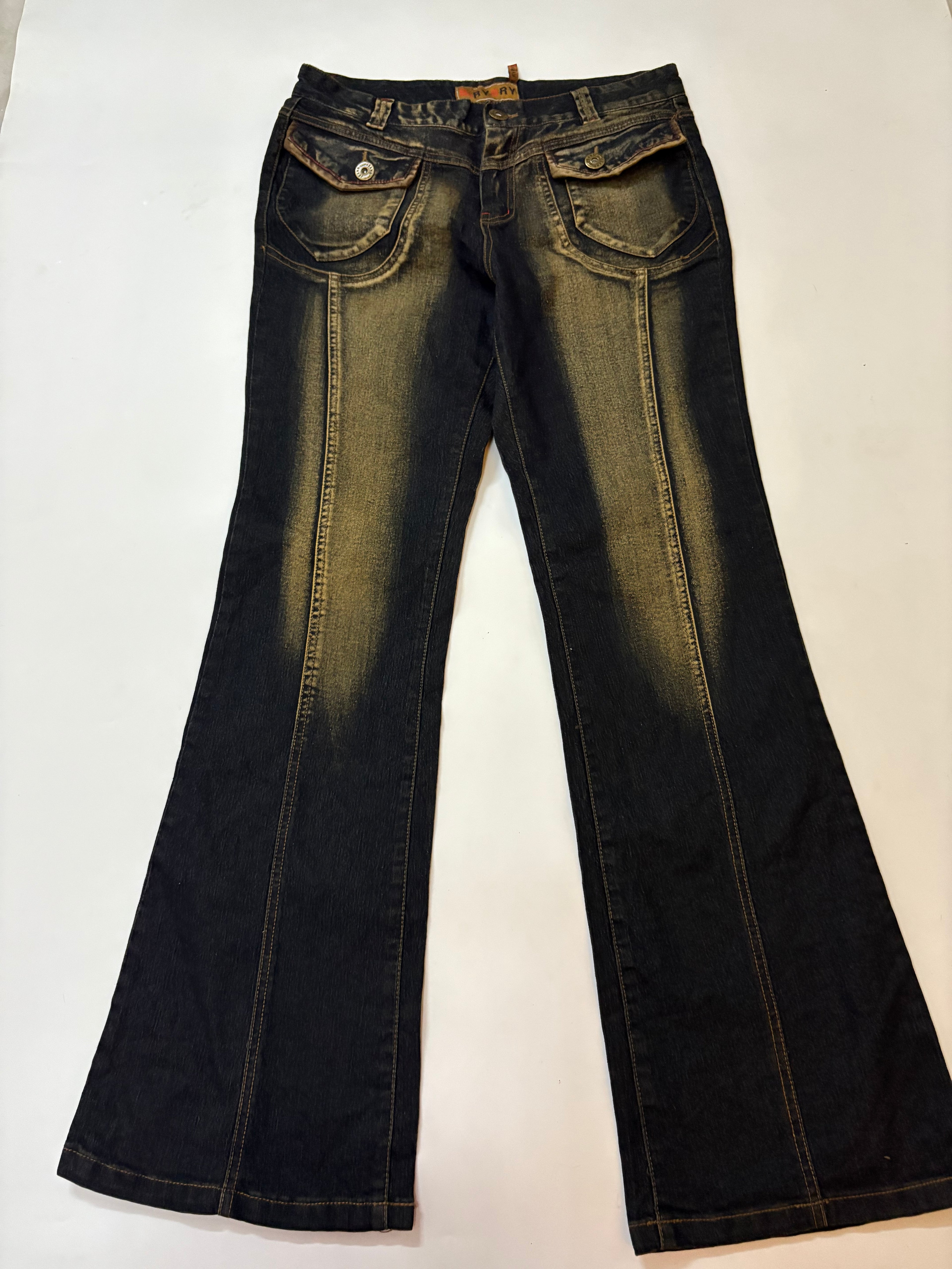 vintage low rise flared jeans ( 32inch)