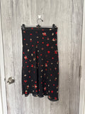 R E & X black floral skirt(42inch)