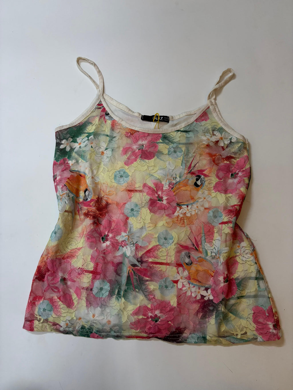 Quiz floral colourful net top(32-36 inch)