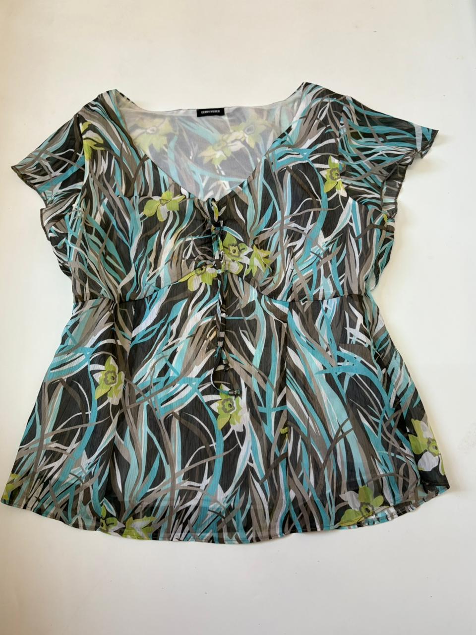 v neck stripe top(38-42inch)