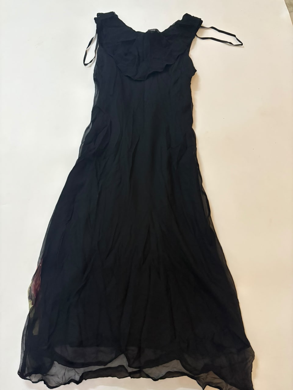 ROBBIE BEE black floral dress(34-38inch)