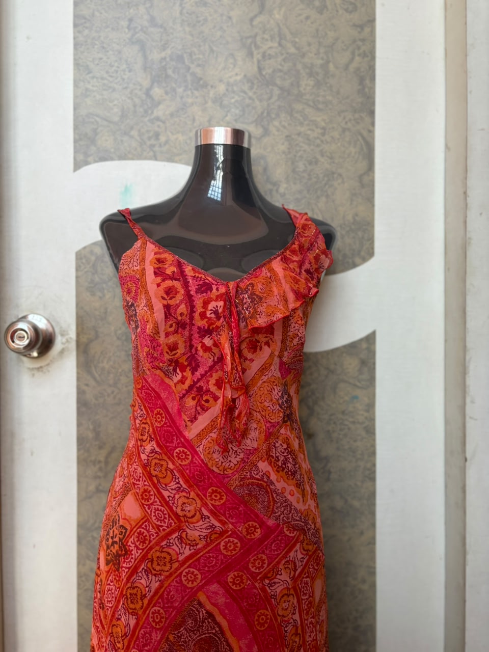 unjour ailleurs orange dress(34 inch)