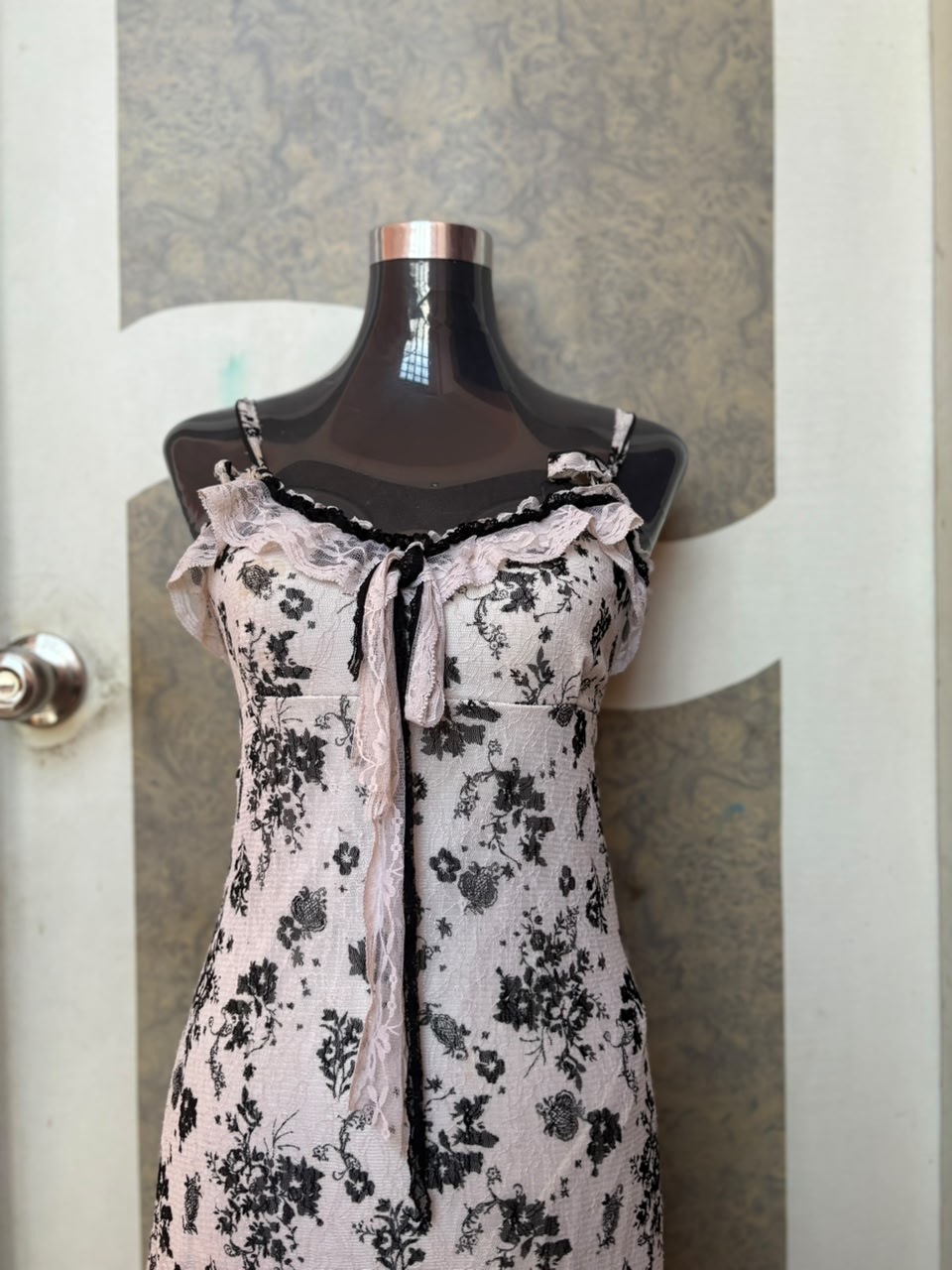 LULU.H white floral dress(30-34 inch)