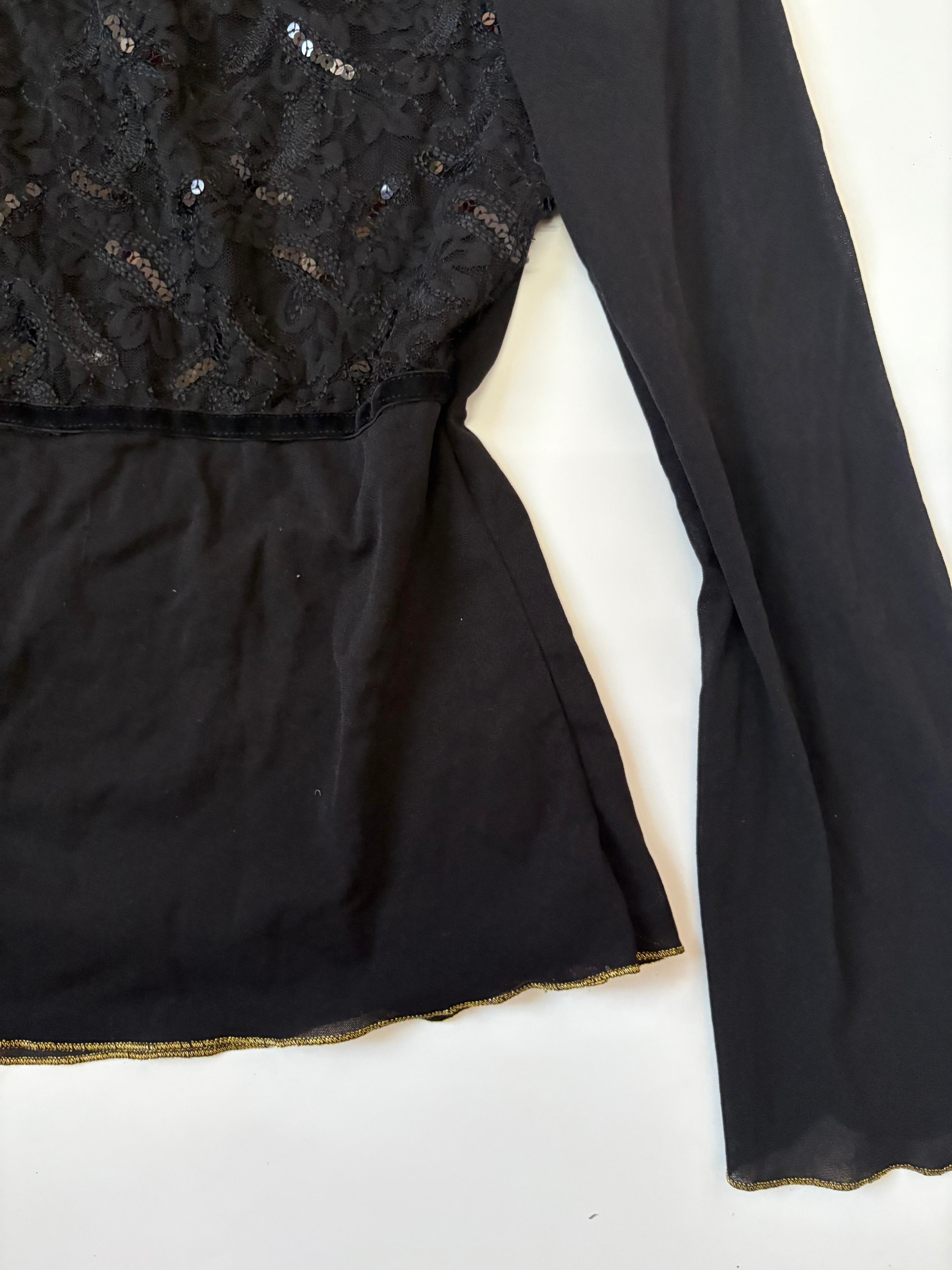 fairy black full sleeve top(36-40inch)